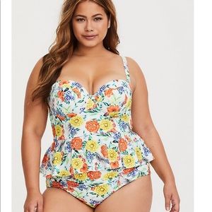 Torrid Size 0 Push-up Midkini Swimming Suit